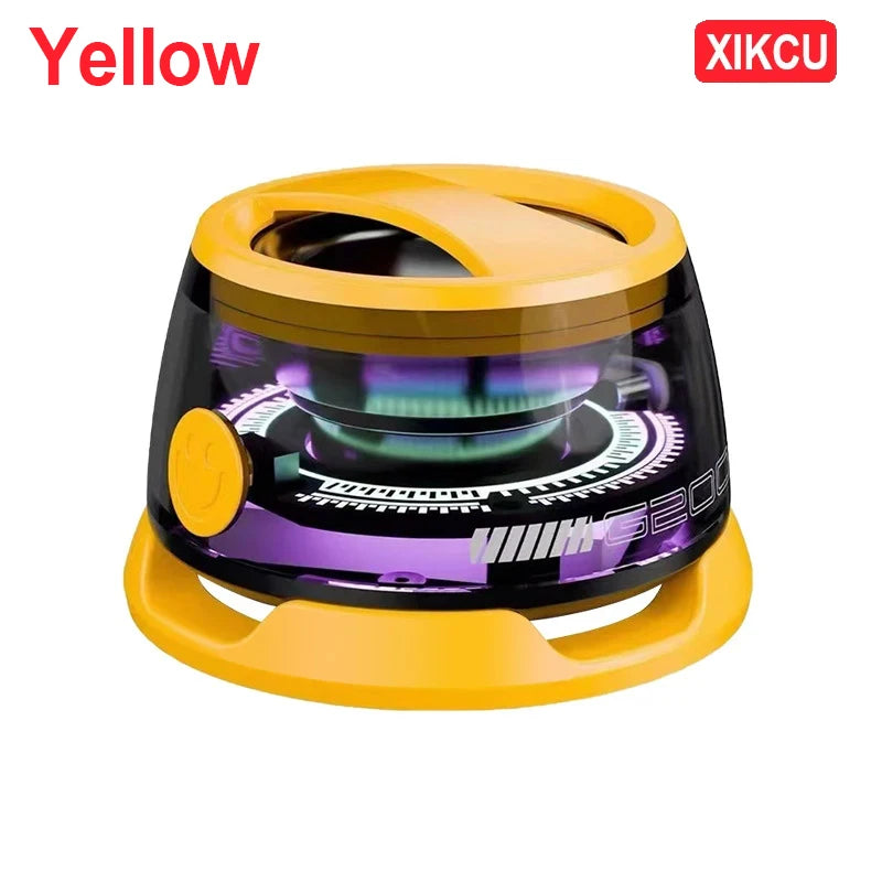 Experience Ultimate Freedom with Our Portable Mini Travel Stereo Bluetooth Speaker - Now with RGB Color Light and Versatile Phone Holder!