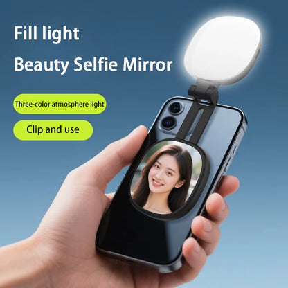 Illuminate Your Selfies with the Magnetic Portable LED Makeup Light and Phone Holder