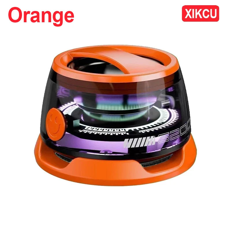 Experience Ultimate Freedom with Our Portable Mini Travel Stereo Bluetooth Speaker - Now with RGB Color Light and Versatile Phone Holder!