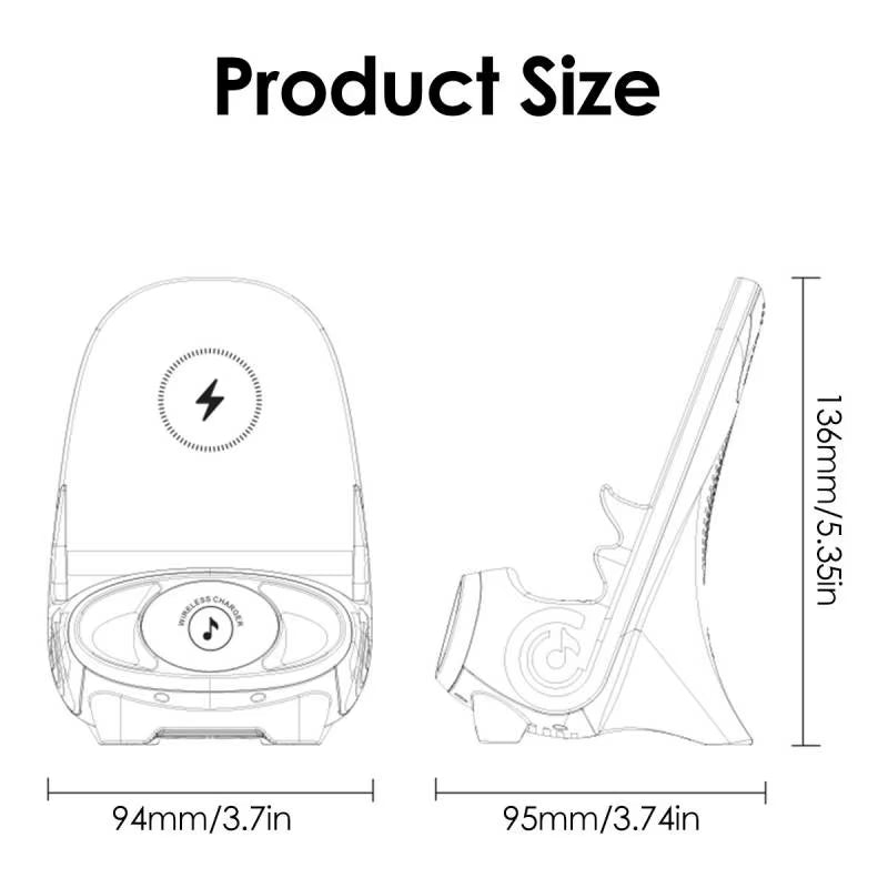 Revolutionary Chair Wireless Phone Holder - Fast Charging Desktop Stand for iPhone and All Qi-Enabled Devices