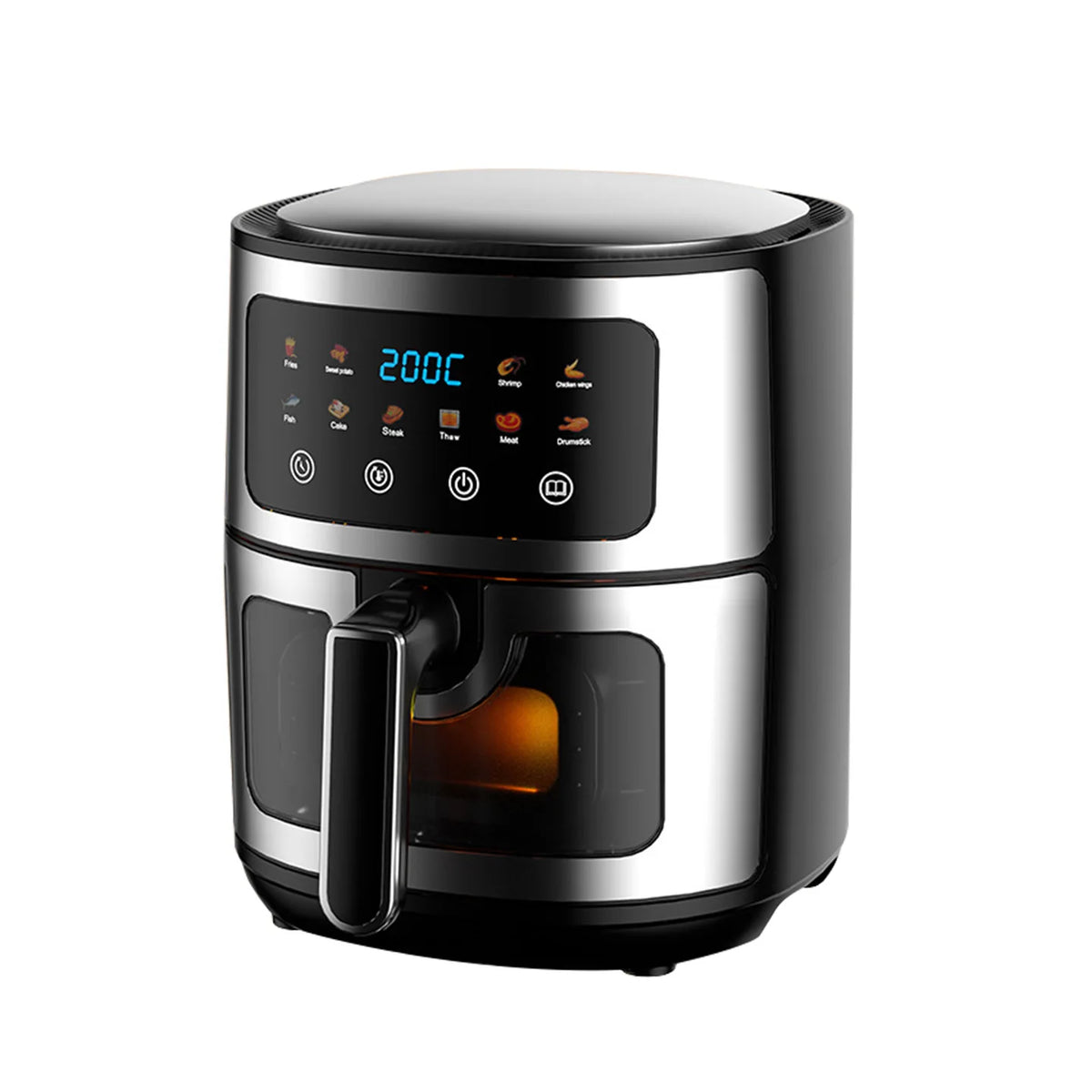 Experience Healthy Cooking with Our 8L Large Air Fryer Featuring a Transparent Window and 8 Convenient Presets