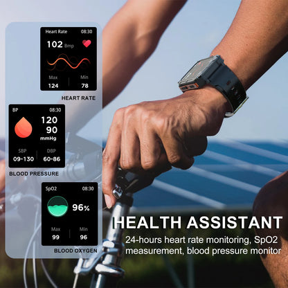 C20 Pro Men’s Smartwatch – Wireless Calls, Voice Assistant, Health & Fitness Tracking, IP68 Waterproof, Works with Android & iPhone