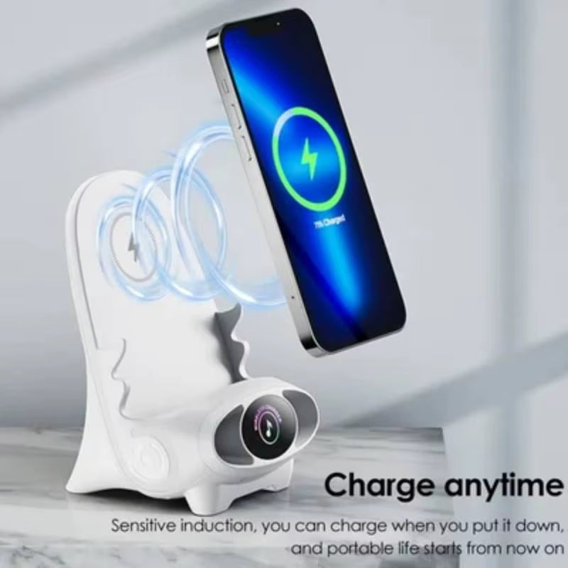 Revolutionary Chair Wireless Phone Holder - Fast Charging Desktop Stand for iPhone and All Qi-Enabled Devices